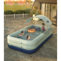 超大号成人充气游泳池闪电客家用折叠桶婴儿童小孩宝宝室内水池户外加厚
