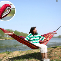 闪电客吊床户外家用秋千双人吊椅宿舍寝室大学生野营帆布加厚悠床