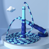 闪电客竹节跳绳儿童专用小学生幼儿园宝宝初学体育考试可调节专业级绳子