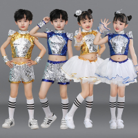 六一儿童演出服亮片蓬蓬裙男女童爵士舞潮流啦啦操幼儿园表演服