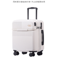 新款前置开口登机行李箱女小型20寸轻便拉杆皮箱24旅行箱男生
