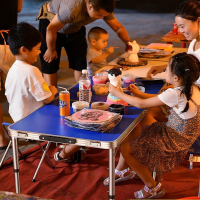闪电客折叠桌户外夜市摆摊地推展业可折叠桌子餐桌椅便携式家用桌子