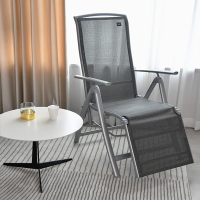 闪电客折叠躺椅午休折叠椅户外便携阳台午睡铝合金休闲家居靠背椅子