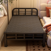 闪电客折叠床家用单人床成人办公室午睡简易午休小床加固铁架双人硬板床