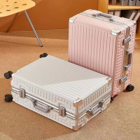 闪电客行李箱拉杆箱女铝框密码箱男旅行箱新款皮箱子结实加厚