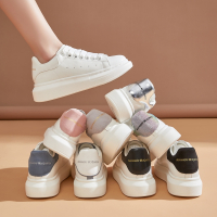 经典麦昆小白鞋女真皮厚底情侣运动休闲鞋板鞋