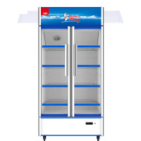 北极熊LC-753 753L立式单门展示柜家用商用冷藏展示柜陈列柜冰柜水果保鲜柜点菜柜