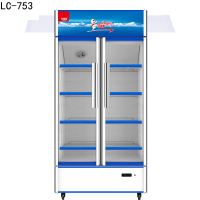 北极熊LC-753 753L立式单门展示柜家用商用冷藏展示柜陈列柜冰柜水果保鲜柜点菜柜