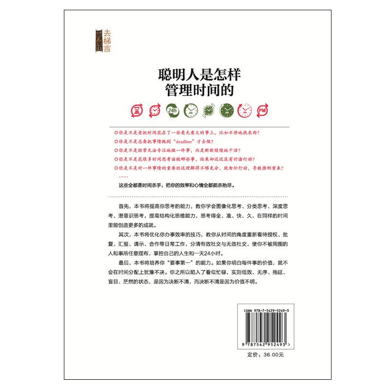 聪明人是怎样管理时间的(去梯言系列)4点起床,每天多出1小时,把时间当朋友,颠覆时间管理概念图片