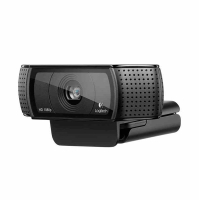 罗技（Logitech）Pro C920摄像头电脑台式YY主播直播摄像头美颜高清摄像头黑色