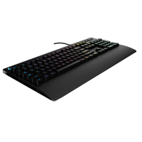 Logitech罗技G213RGB炫光薄膜游戏键盘有线电竞台式电脑机键盘104键黑色