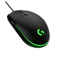Logitech罗技G102第二代游戏鼠标 流光灯效绝地求生 轻量化设计 200-8000DPI G102宏编程鼠标黑色