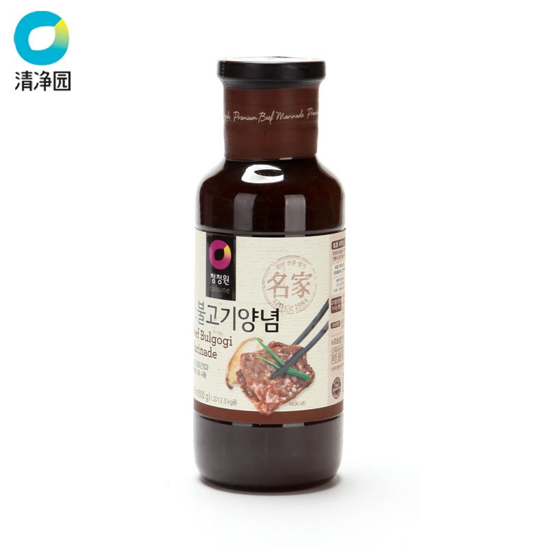 清净园烤牛肉酱韩国进口烤肉酱韩式烧烤牛肉酱韩国进口烤肉酱500g