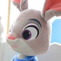 Disney疯狂动物城正版迪士尼公仔类 兔子朱迪狐狸尼克女生闺蜜毛绒玩具布娃娃玩偶12寸15寸18寸6-14岁