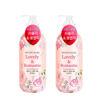 韩国 Aekyung 爱敬 科娜洗丝 粉色弹性滋养沐浴露 500ml 两件装