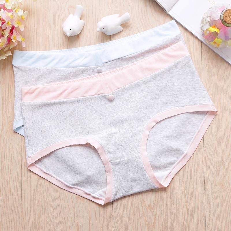 2020款质面料中腰少女内裤女式学生纯女生全平角内裤