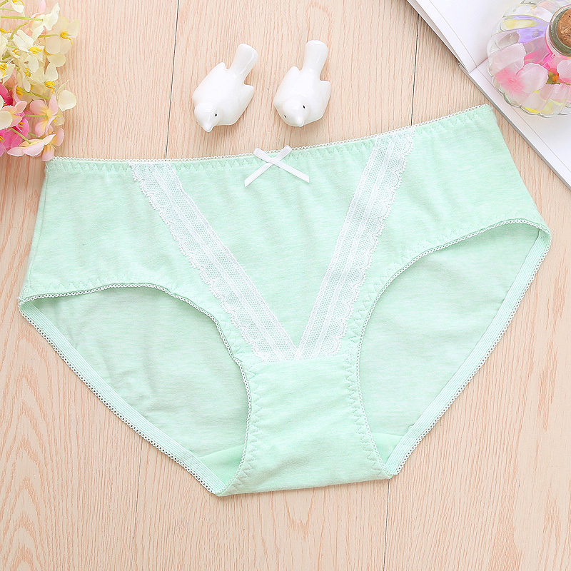 2020款日系少女内裤质学生三角裤高中生女生甜美蕾丝中腰短裤