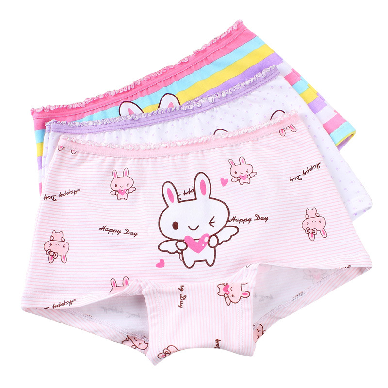 新款上市女童内裤纯中大童儿童内裤小女孩小学生初中四角底裤短裤