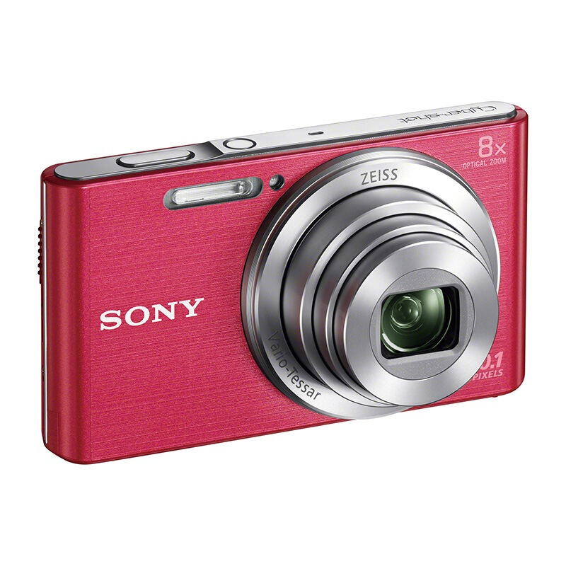 索尼(SONY) DSC-W830 数码相机 索尼卡片机 家用机 粉色 CMOS 锂电池 2.7英寸