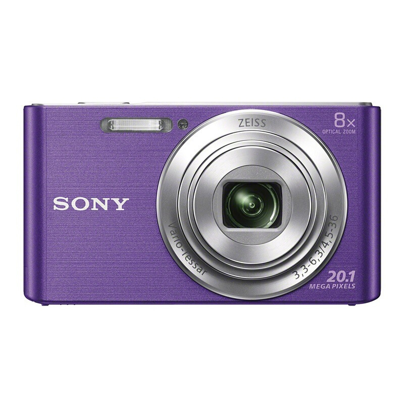 索尼(SONY) DSC-W830 数码相机 索尼卡片机 家用机 紫色 CMOS 锂电池2.7英寸