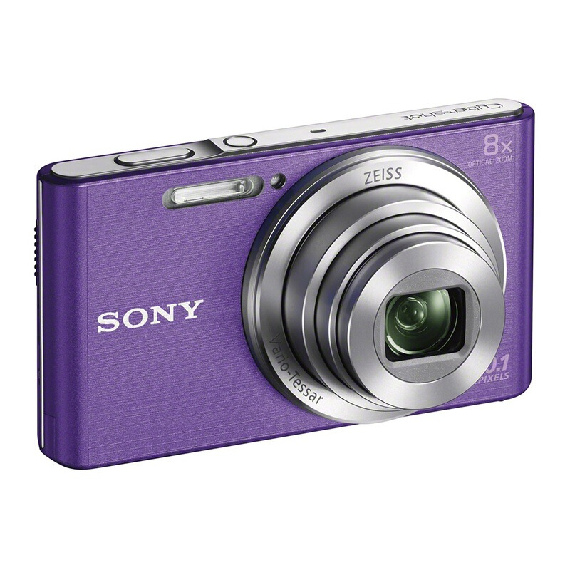 索尼(SONY) DSC-W830 数码相机 索尼卡片机 家用机 紫色 CMOS 锂电池2.7英寸
