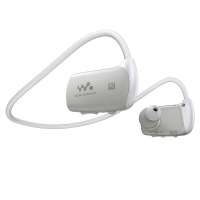 索尼(SONY)可穿戴式运动防水耳机mp3播放器 NWZ-WS615/W 蓝牙智能 16G