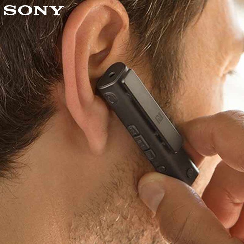 索尼(SONY)SBH54 立体声蓝牙耳机 内置NFC功能 领夹式 黑色 无线耳机 3.5mm图片