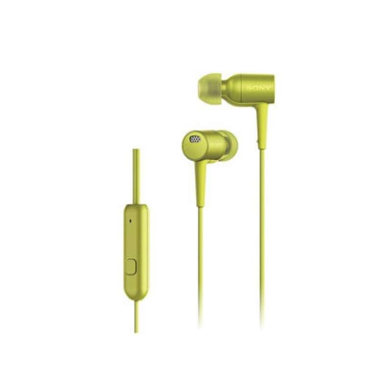 索尼(SONY)MDR-EX750NA 入耳式降噪耳机 Hi-Res 高解析度立体声耳机 柠檬黄