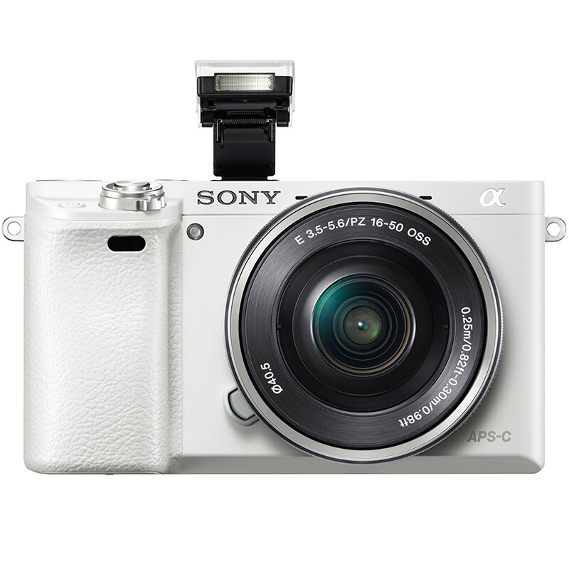 索尼（SONY）ILCE-6000L APS-C微单单镜套机 白色（2430万有效像素 16-50mm镜头 F3.5-5
