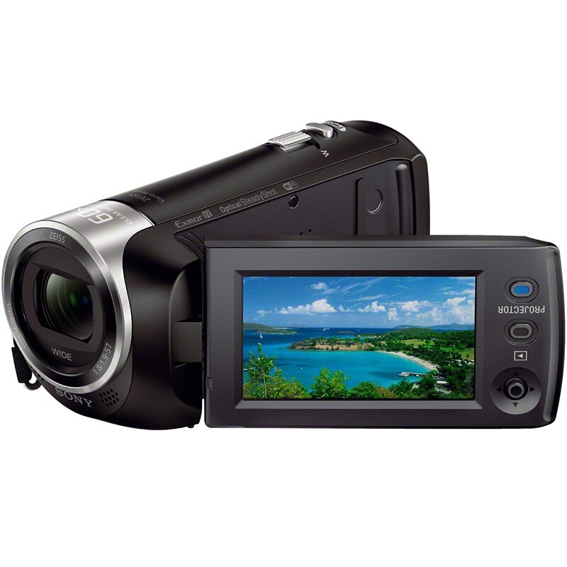 索尼(SONY)HDR-PJ410 高清数码摄像机 光学防抖 30倍光学变焦 蔡司镜头 内置投影 2.7英寸mts格式