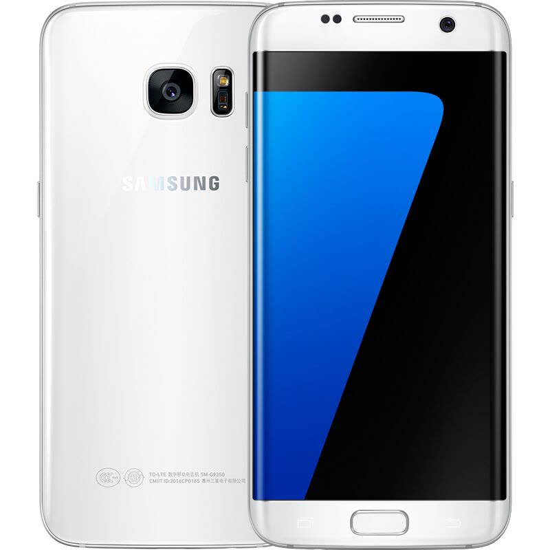 三星(SAMSUNG) Galaxy S7 edge(G9350)32GB 雪晶白 移动联通4G手机 美版 官换图片