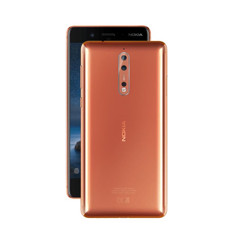 诺基亚(NOKIA) Nokia8 4G手机 移动联通4G 亮铜色 标配图片