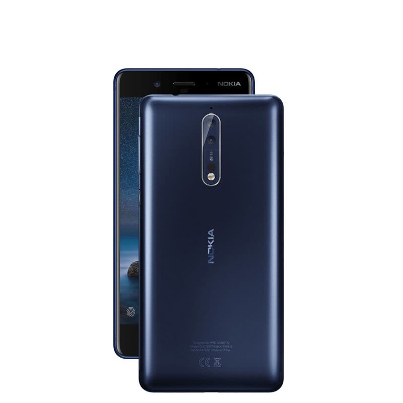 诺基亚8 Nokia8 4G手机 移动联通4G 金属蓝 标配图片