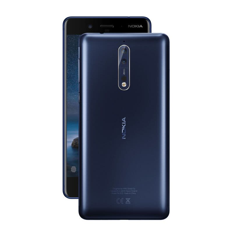 诺基亚8 Nokia8 4G手机 移动联通4G 金属蓝 标配图片