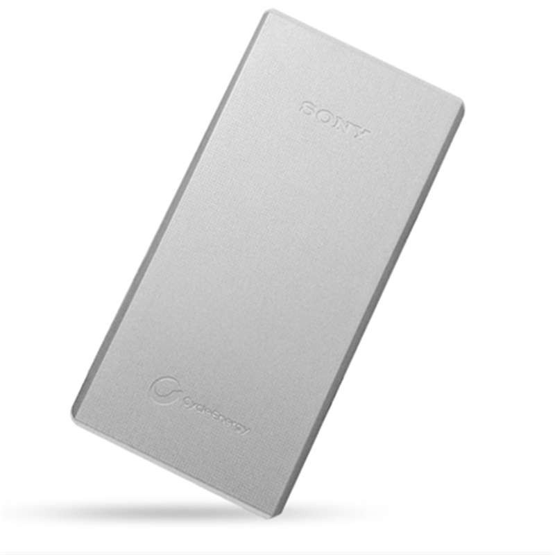 索尼(SONY) CP-R10(银色) 10000毫安聚合物锂电电芯 铝制机身USB移动电源 充电宝