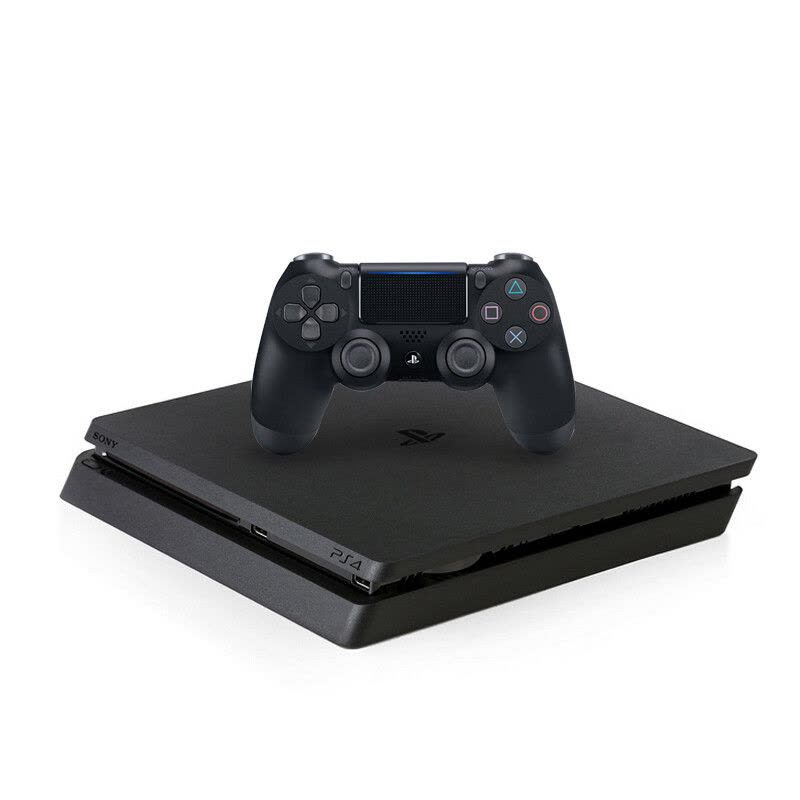 索尼（SONY） PS4港版游戏主机 ps4 slim娱乐游戏机 黑色 500G+《美国末日》港版中文 组合版图片