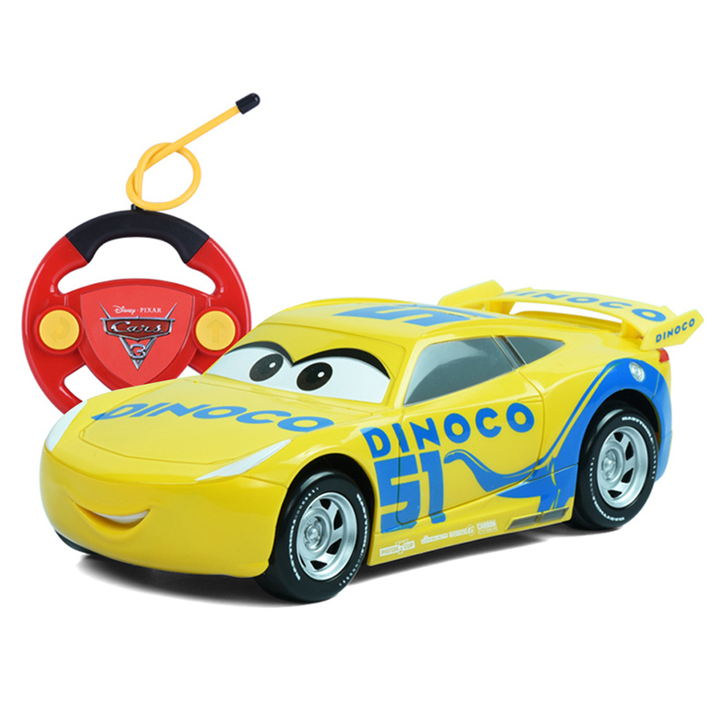 迪士尼 赛车总动员 黄色 CRUZ 22cm遥控车婴幼儿童玩具