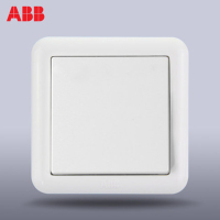 瑞士ABB 开关插座 德静一开单控开关 一位开关 单开单控开关AJ101