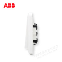 瑞士ABB 开关插座 德静一开单控开关 一位开关 单开单控开关AJ101