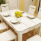 古宜（Guyi）G502 小户型长方形现代简约时尚餐桌椅组合白色烤漆餐厅大理石餐桌子