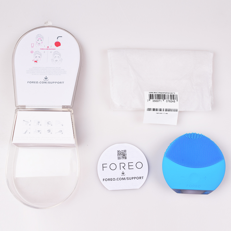 斐珞尔(FOREO) Luna mini2 洁面仪 露娜二代洗脸仪洗脸刷毛孔清洁器 luna 蓝色(亚洲版)