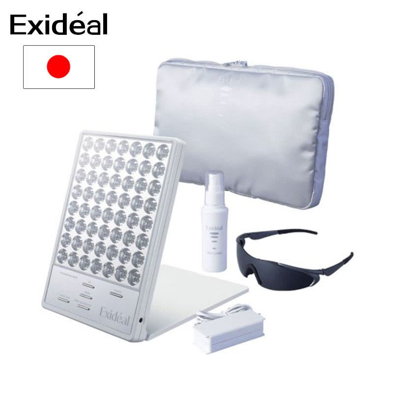 Exideal LED 美容仪 脸部照射美容 电源式 小大排灯ex-280 大排灯EX280白色 带喷雾和眼镜日本进口图片