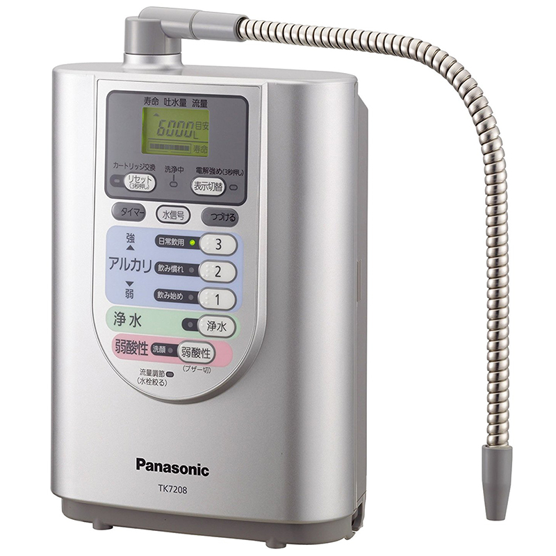 松下(Panasonic)TK7208P-S净水器 电解水机净水机水机PH值调台上式 直饮机家用日本进口变压器+1个水芯