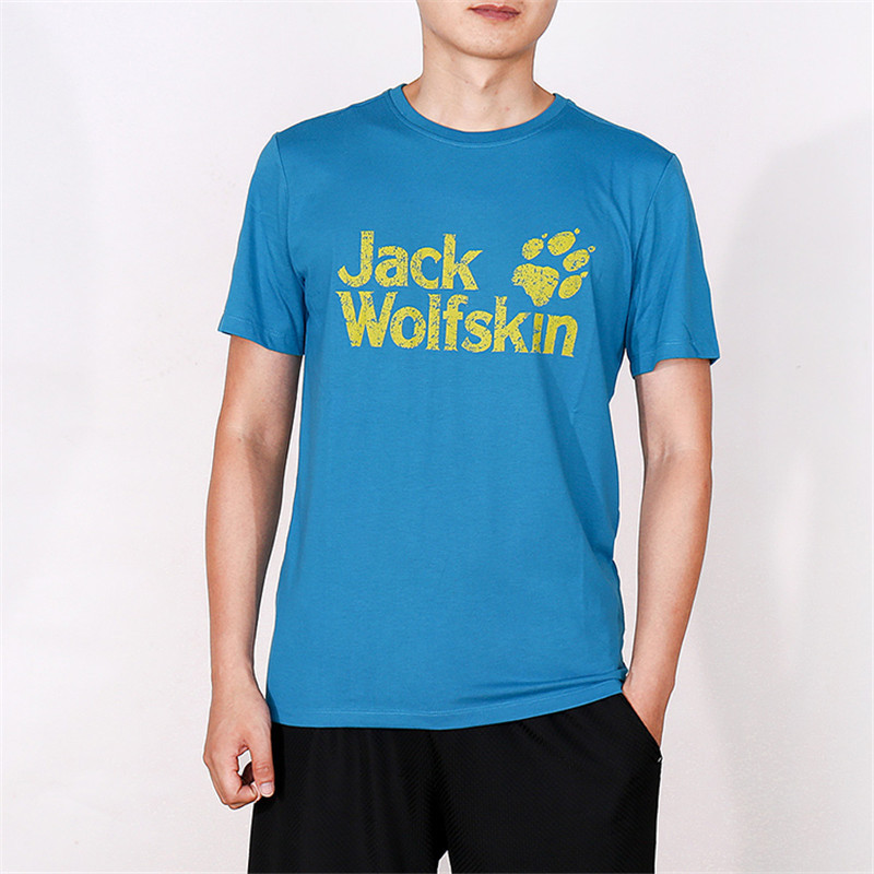Jack Wolfskin/狼爪 男装女装 常规秋款户外运动T恤运动休闲圆领短袖T恤1804671