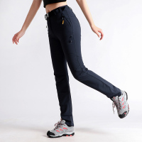 Jack wolfskin/狼爪 女装 户外锦纶防水防风加绒软壳冲锋裤5012161-1010