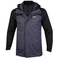 Jack Wolfskin/狼爪 男装 户外防风保暖三合一冲锋衣|5012791-6230