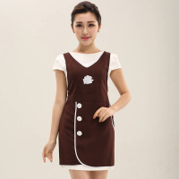 工作服围裙印字logo广告奶茶店服务员围裙韩版美容师美甲店围裙围裙