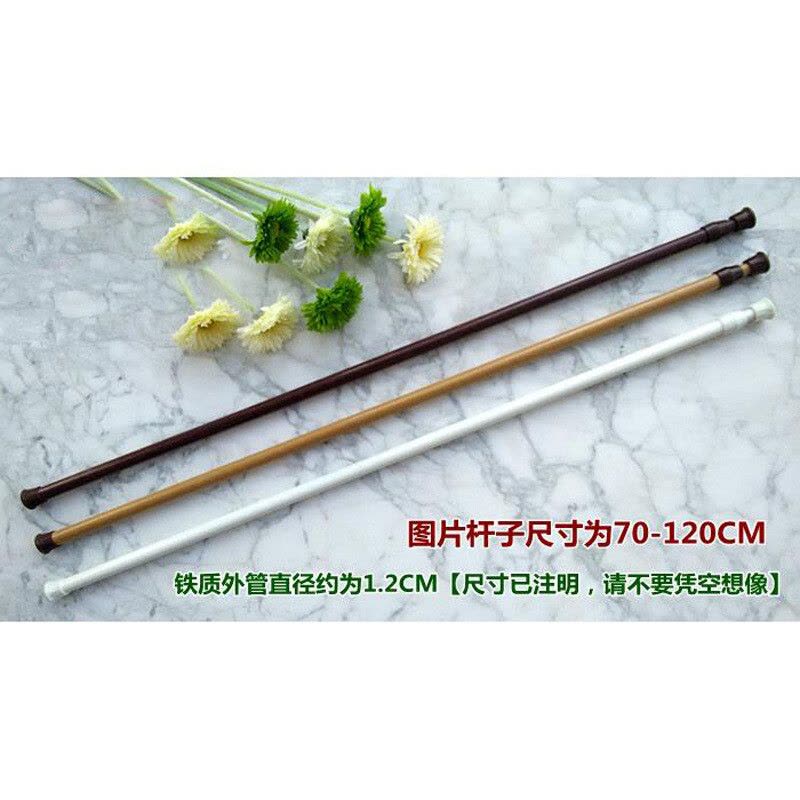 多功能伸缩杆浴帘杆窗帘杆门帘杆毛巾杆弹簧杆晾衣杆图片