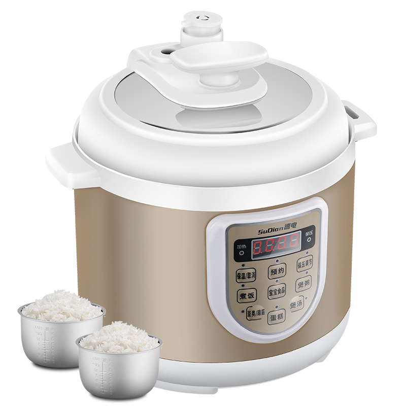 速电 l2l电压力锅2l家用 智能电饭煲 正品特价2升1人-2人电脑预约定时