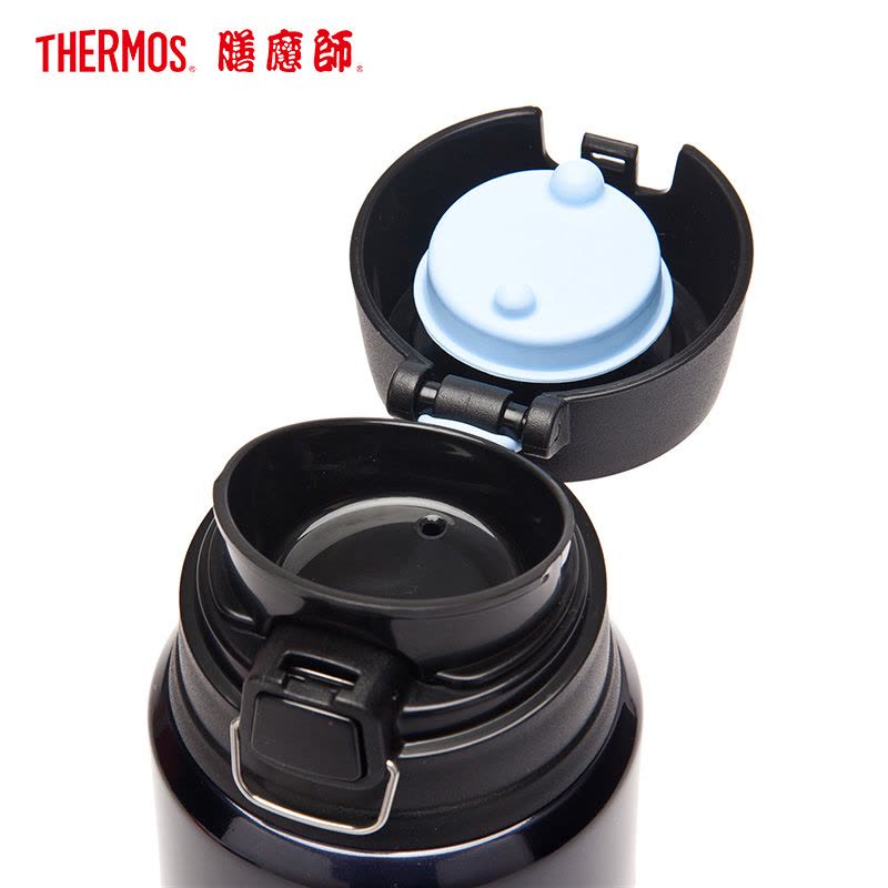 膳魔師(THERMOS) 保温杯SK4000大容量710ML水杯304不锈钢户外办公长效保温保冷一键开启出行深蓝色通用图片